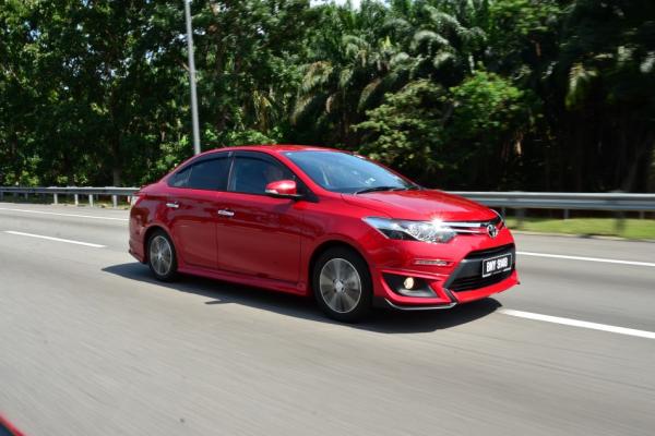 Toyota Vios on the road
