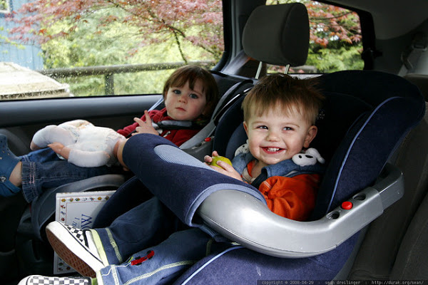 Children in a car