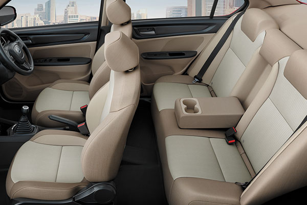 Honda Amaze 2018 seats