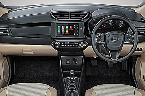 Honda Amaze 2018 dashboard area