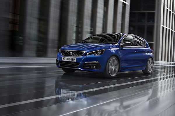 2018 Peugeot 308 on the road