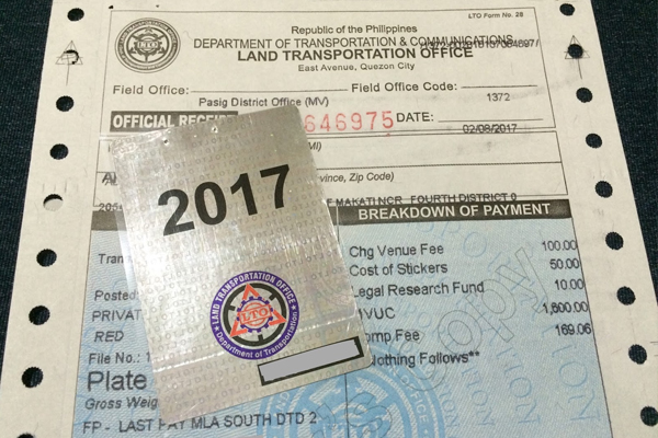 LTO registration