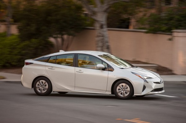 Toyota Prius on the road