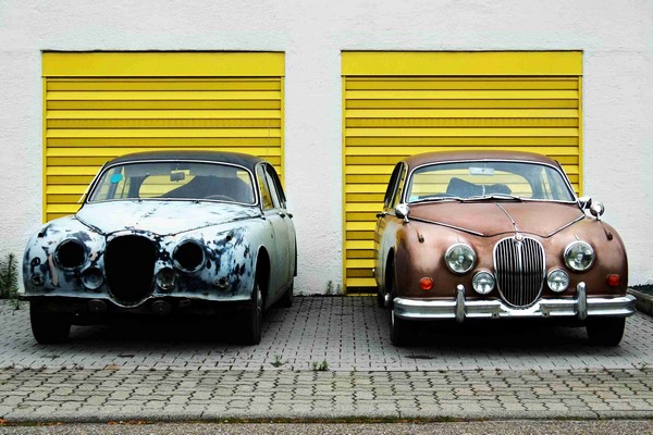 Two old cars