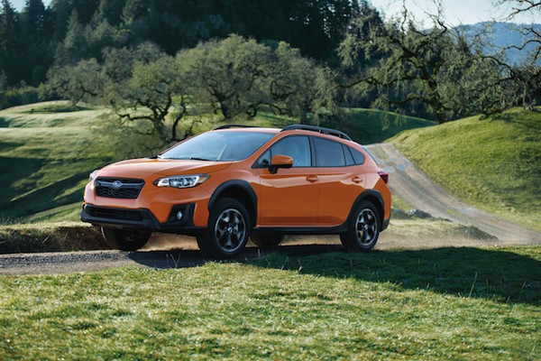 Subaru Crosstrek on the road