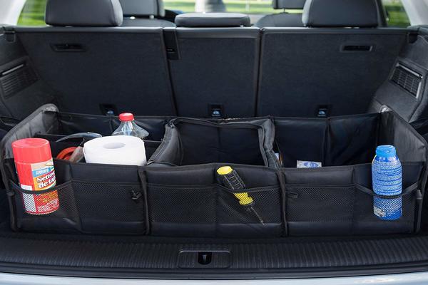 Collapsible trunk organizer