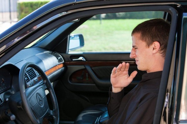 Man in the car