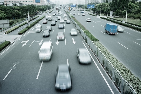 Car on the highway