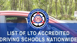 Latest List Update For LTO Accredited Driving School